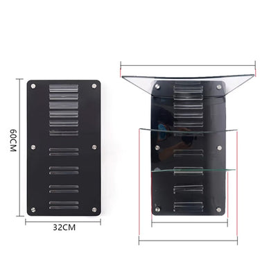 Displayrahmen mit 4 Mini-Vorderfenstern und 6 Mini-Seitenfenstern